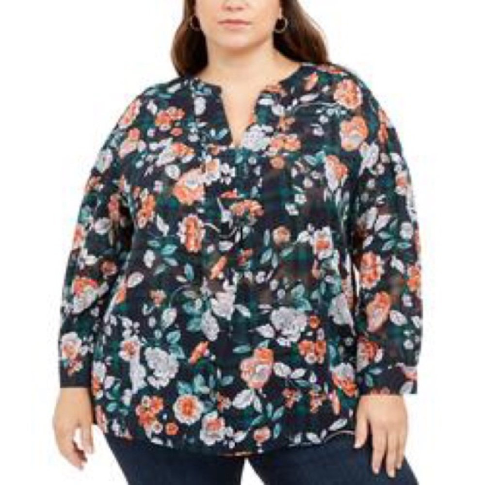 Tommy Hilfiger floral blouse - Picture 2 of 12